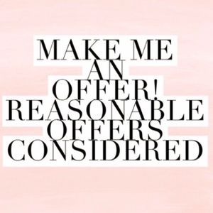 Reasonable offers are considered 💜😊